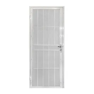 Curved Steel Door Insect Screen Included NK Size 90 x 200 CM. White