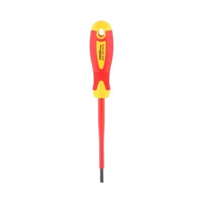 VDE Screwdriver Slotted GIANT KINGKONG PRO KKP20404 Size 4 MM. x 4 Inch Red - Yellow