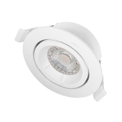 LAMPTAN Round Spot Downlight LED 5W Warm White (Full Set 5W RD), 3.5 Inch, White Color