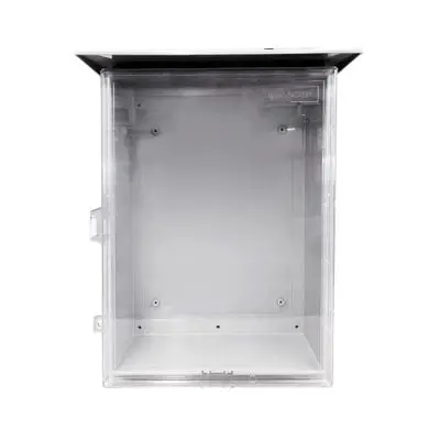 RACER Outdoor Plastic Box Transparent Cover With Roof (R03-TC), Grey Color