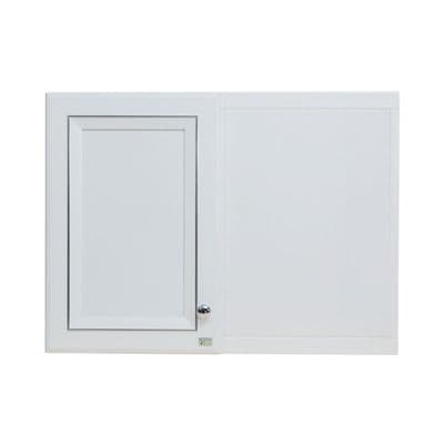 ตู้แขวนเข้ามุมขวา YES MOULDING รุ่น HC03-06 ขนาด 80.5 x 33 x 60 ซม. สีขาว