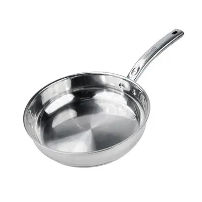 Stainless Fly pan KASSA HOME CC-0022  Size 24 cm Silver