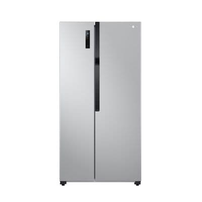ตู้เย็น ไซด์บายไซด์ 18 คิว LG รุ่น GC-B187JQAM.AHSPLMT สีเงิน