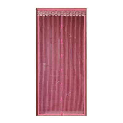 Magnetic Door Curtain KASSA HOME TW-01 Size 90 x 210 CM. Pink