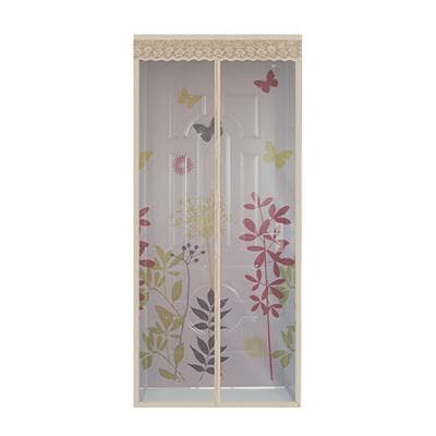 Magnetic Door Curtain Butterfly KASSA HOME YH-02 Size 90 x 210 CM. Beige