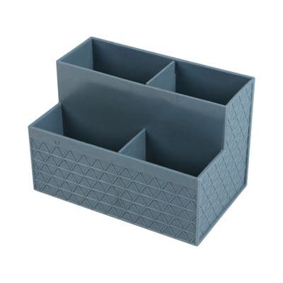 Multi-Purpose Box With 4 Compartments Waffle KASSA HOME TG54155 Grey