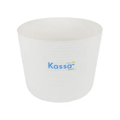 Multi-Purpose Round Plastic Bucket Moon KASSA HOME IBS-3960 18 L White