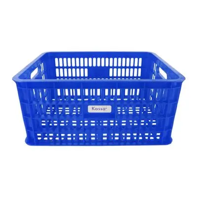KASSA HOME Nest Crate With Handle (STW-KAIDEE), 50 x 35.5 x 24 cm, Blue