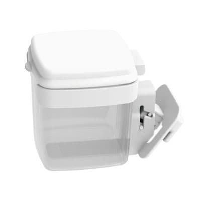 KASSA HOME Multi Purpose Storage Box With Lid Kayla (H2800), White Color