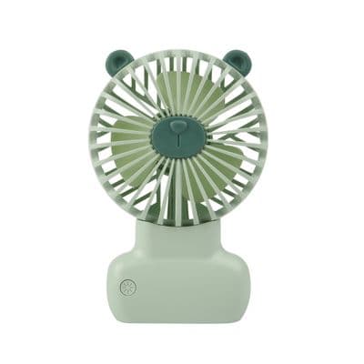 SANDI Portable Round Table Fan With Light (UTMF-0016GR), Green
