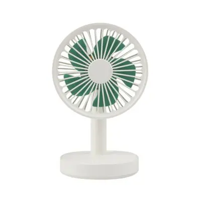 SANDI Round base Portable Electric Fan With Rechargable Battery (UTMF-0025WH), White